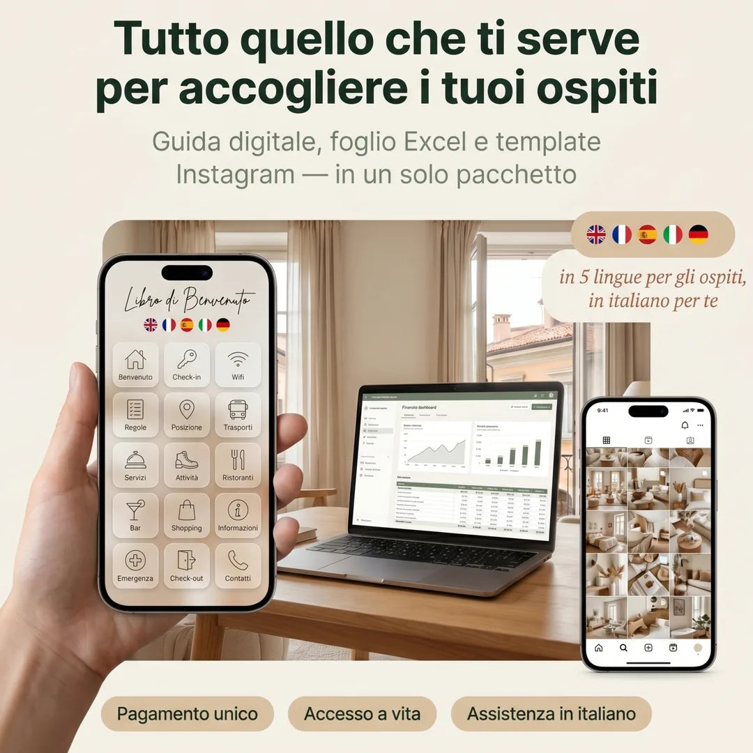 Tutto quello che ti serve per accogliere i tuoi ospiti