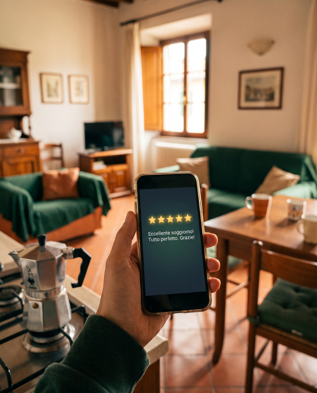 Recensione a 5 stelle di un ospite soddisfatto