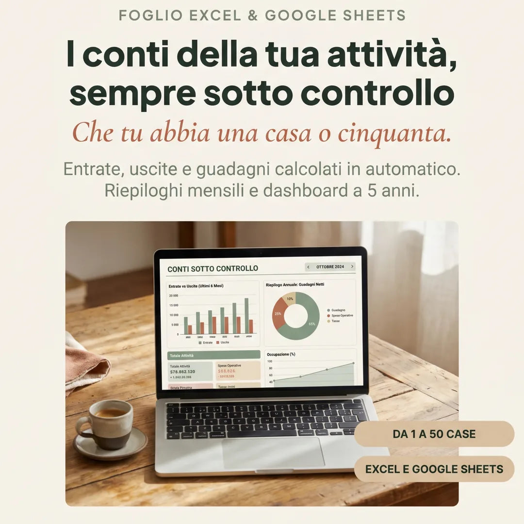 Foglio Excel: i conti della tua attività sempre sotto controllo
